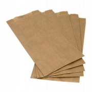 Torebki papierowe torby śniadaniowe 15x5x29 cm. brązowe 500szt